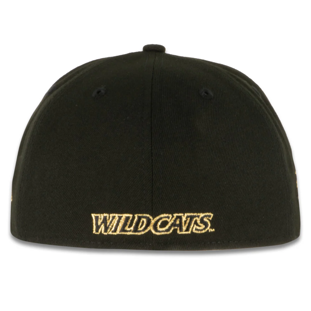 NCAA Arizona Wildcats New Era Black & Gold 59FIFTY Fitted Hat - Black - Image 3