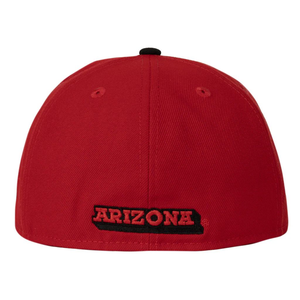 NCAA Arizona Wildcats New Era Crimson 59FIFTY Fitted Hat - Red - Image 2