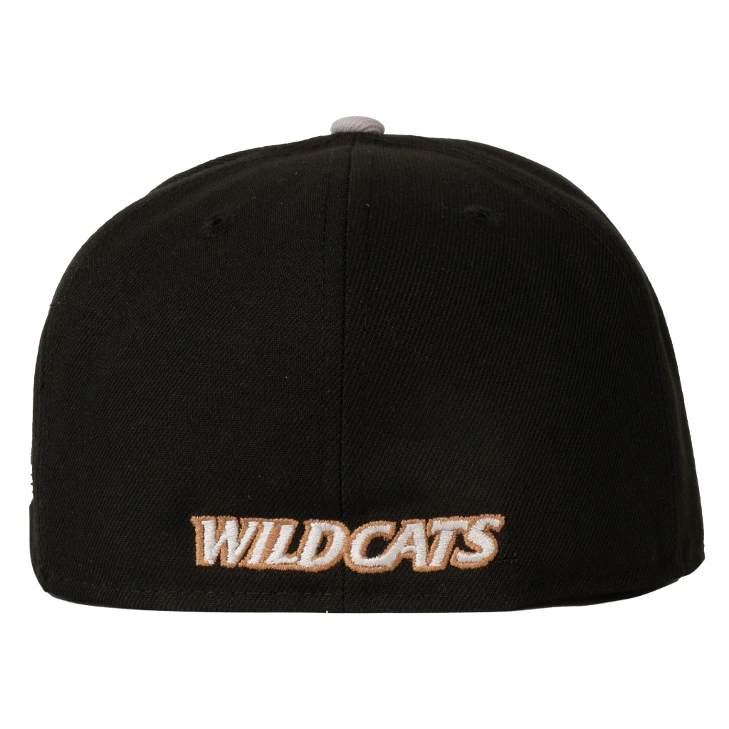 NCAA Arizona Wildcats New Era Gray Outline Logo 59FIFTY Fitted Hat - Black - Image 4