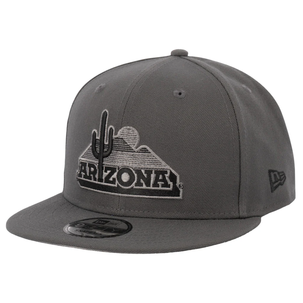 NCAA Arizona Wildcats New Era Gray Prestige 9FIFTY Snapback Hat - Graphite