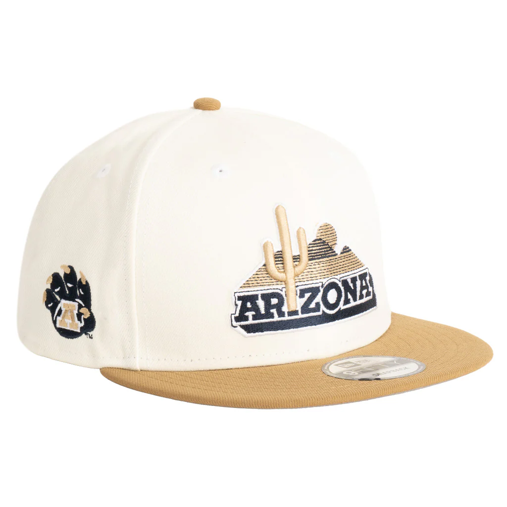 NCAA Arizona Wildcats New Era Harvester 9FIFTY Snapback Hat - Wheat - Image 2