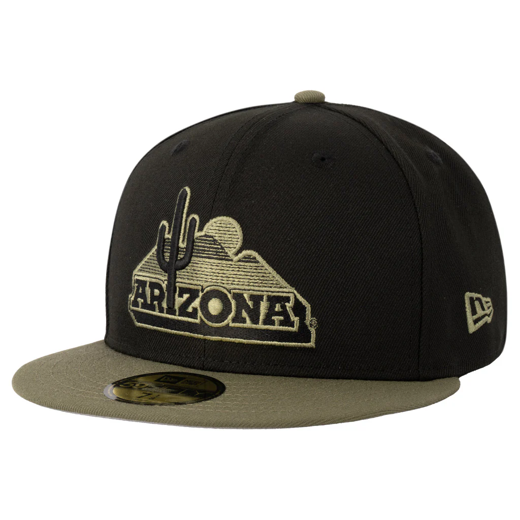 NCAA Arizona Wildcats New Era Midnight Jungle 59FIFTY Fitted Hat - Black - Image 2