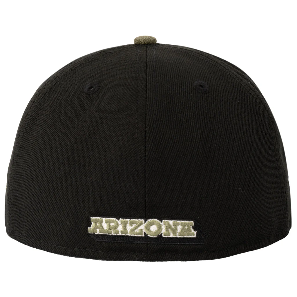 NCAA Arizona Wildcats New Era Midnight Jungle 59FIFTY Fitted Hat - Black - Image 3