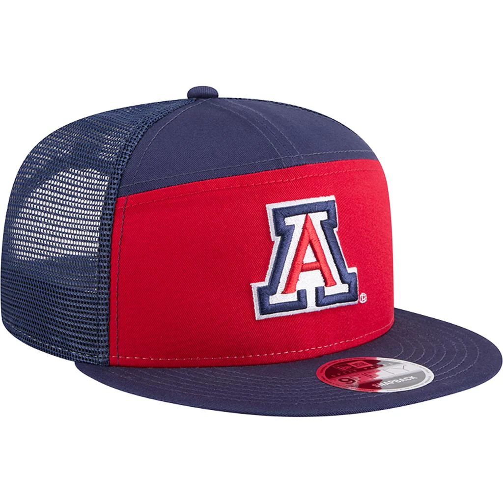 NCAA Arizona Wildcats New Era Outdoor 9FIFTY Split Panel Snapback Hat - Red - Image 2