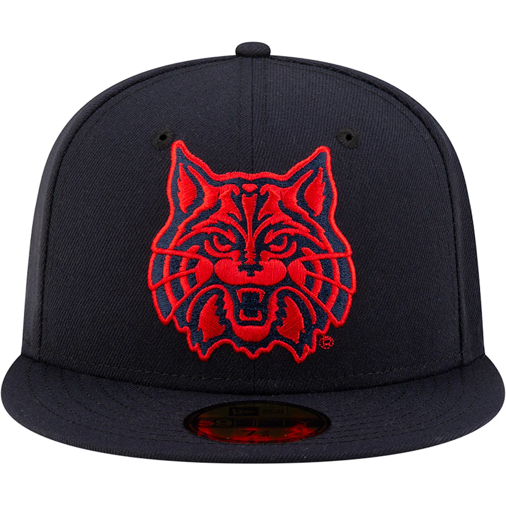 NCAA Arizona Wildcats New Era Red Out Mascot 59FIFTY Fitted Hat - Navy - Image 3