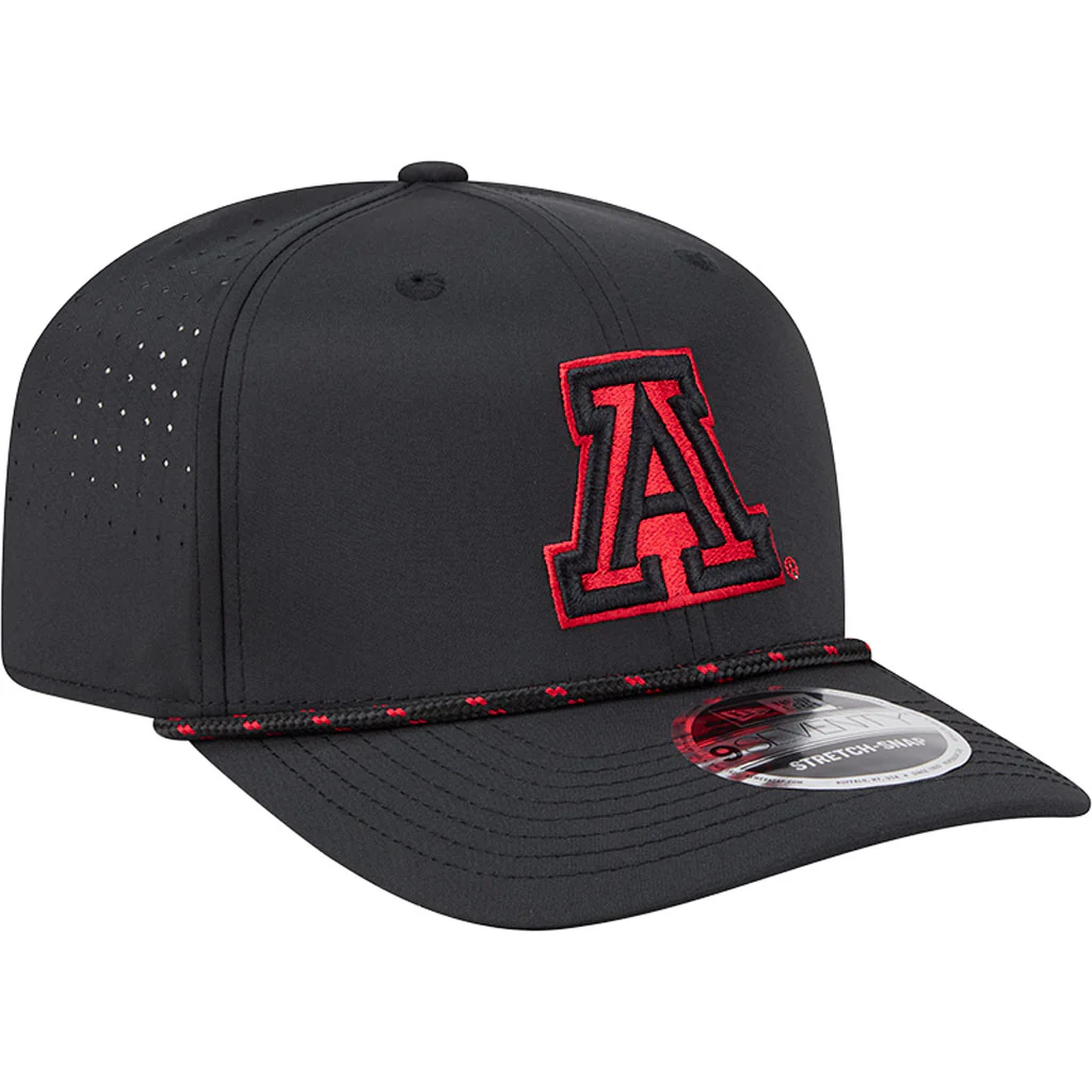 NCAA Arizona Wildcats New Era Sport 9SEVENTY Stretch Snap Hat - Black - Image 2