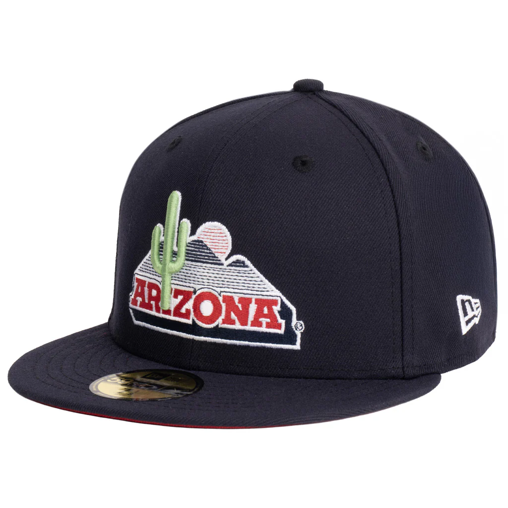 NCAA Arizona Wildcats New Era Team Under Visor 59FIFTY Fitted Hat - Navy - Image 2