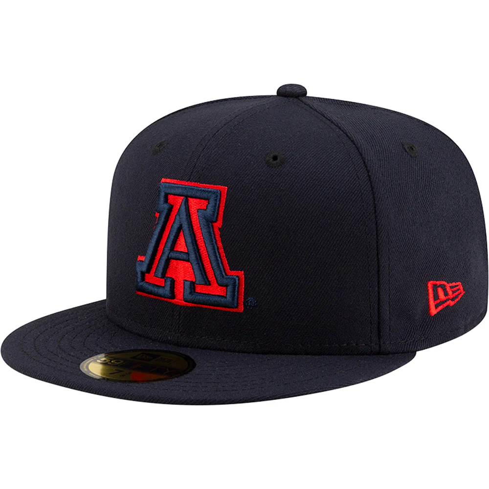 NCAA Arizona Wildcats New Era Basic Tonal 59FIFTY Fitted Hat - Navy