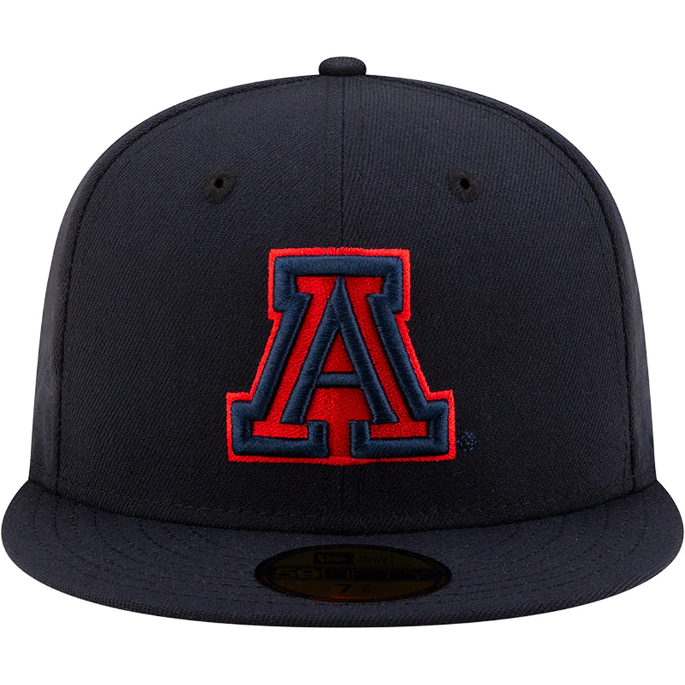 NCAA Arizona Wildcats New Era Basic Tonal 59FIFTY Fitted Hat - Navy - Image 3