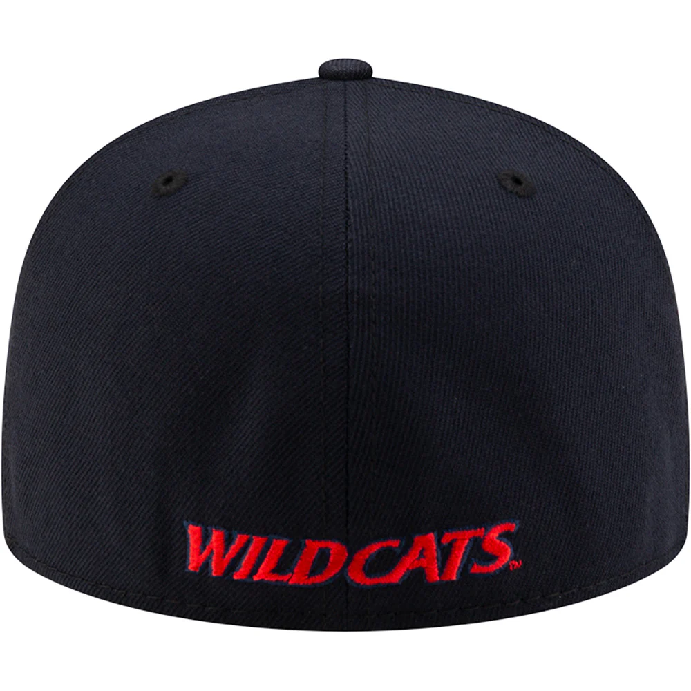 NCAA Arizona Wildcats New Era Basic Tonal 59FIFTY Fitted Hat - Navy - Image 4