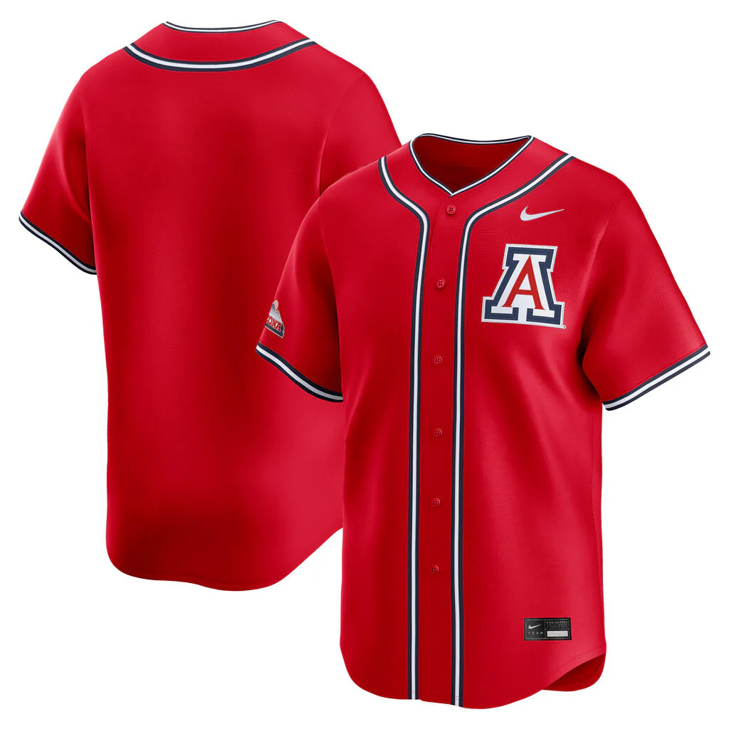 NCAA Arizona Wildcats Nike 2025 Limited Alt Baseball Jersey - Red