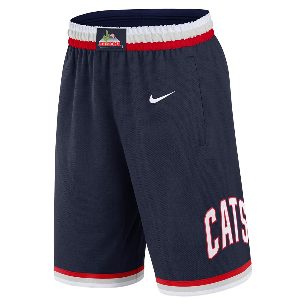 NCAA Arizona Wildcats Nike 2025 Replica Shorts - Navy - Image 2