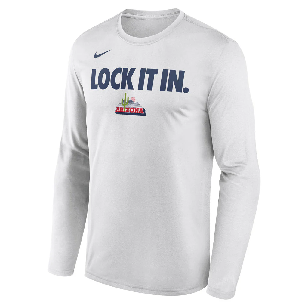 NCAA Arizona Wildcats Nike 2026 Bench Long Sleeve T-Shirt - White - Image 2