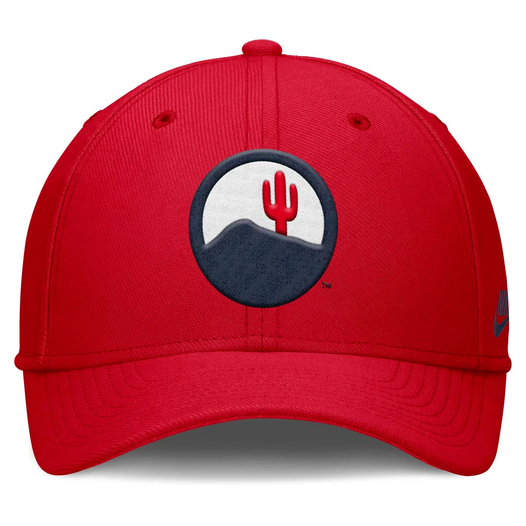 NCAA Arizona Wildcats Nike Academic SwooshFlex Fit Hat - Red - Image 2