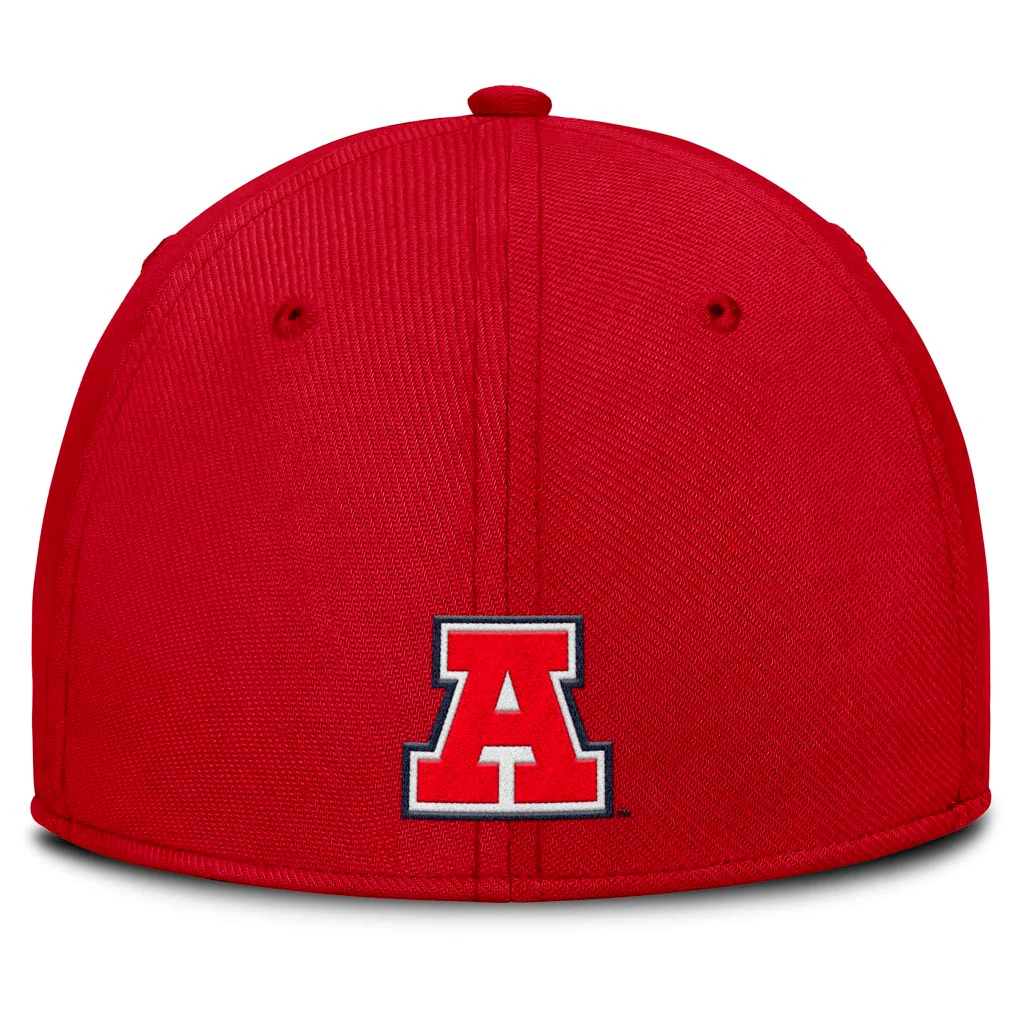 NCAA Arizona Wildcats Nike Academic SwooshFlex Fit Hat - Red - Image 4