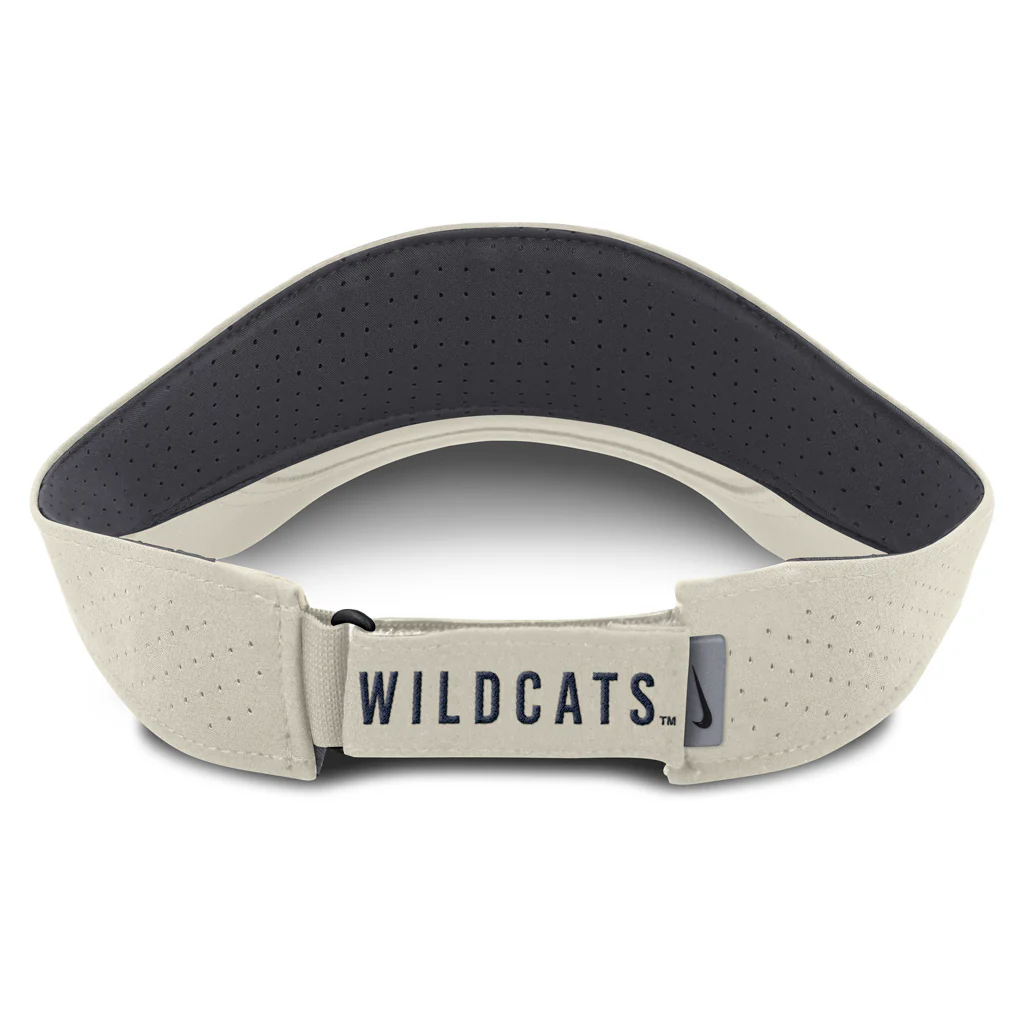 NCAA Arizona Wildcats Nike Ace Performance Visor Hat - Cream - Image 4