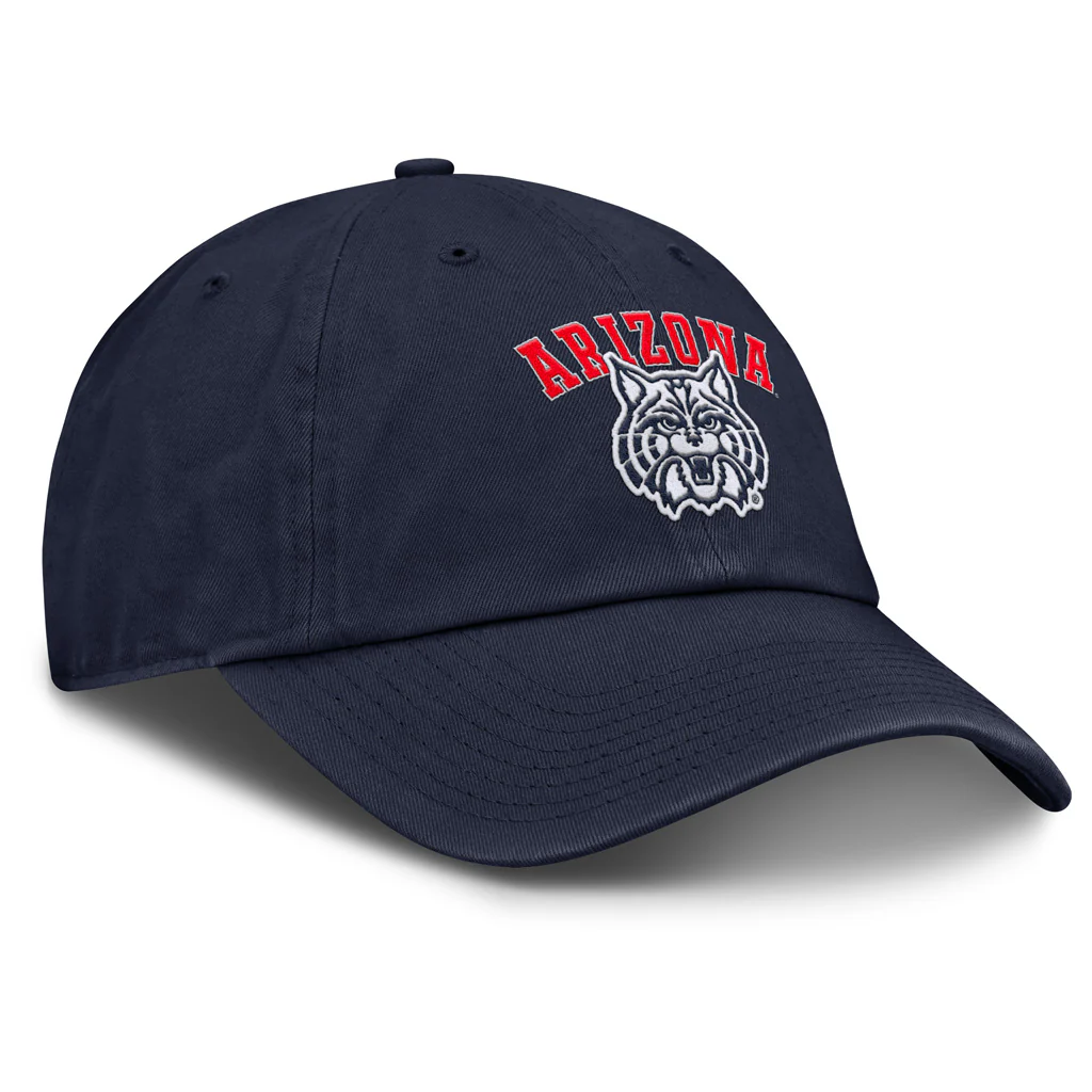 NCAA Arizona Wildcats Nike Alt Logo Wordmark Slouch Adjustable Hat - Navy - Image 2