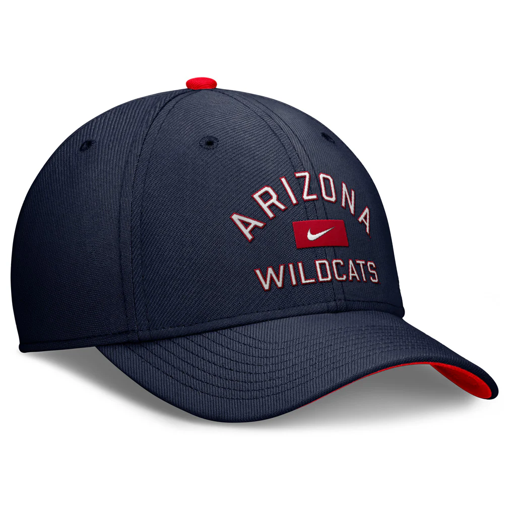 NCAA Arizona Wildcats Nike Arch Arizona Swooshflex Fit Hat - Navy - Image 2
