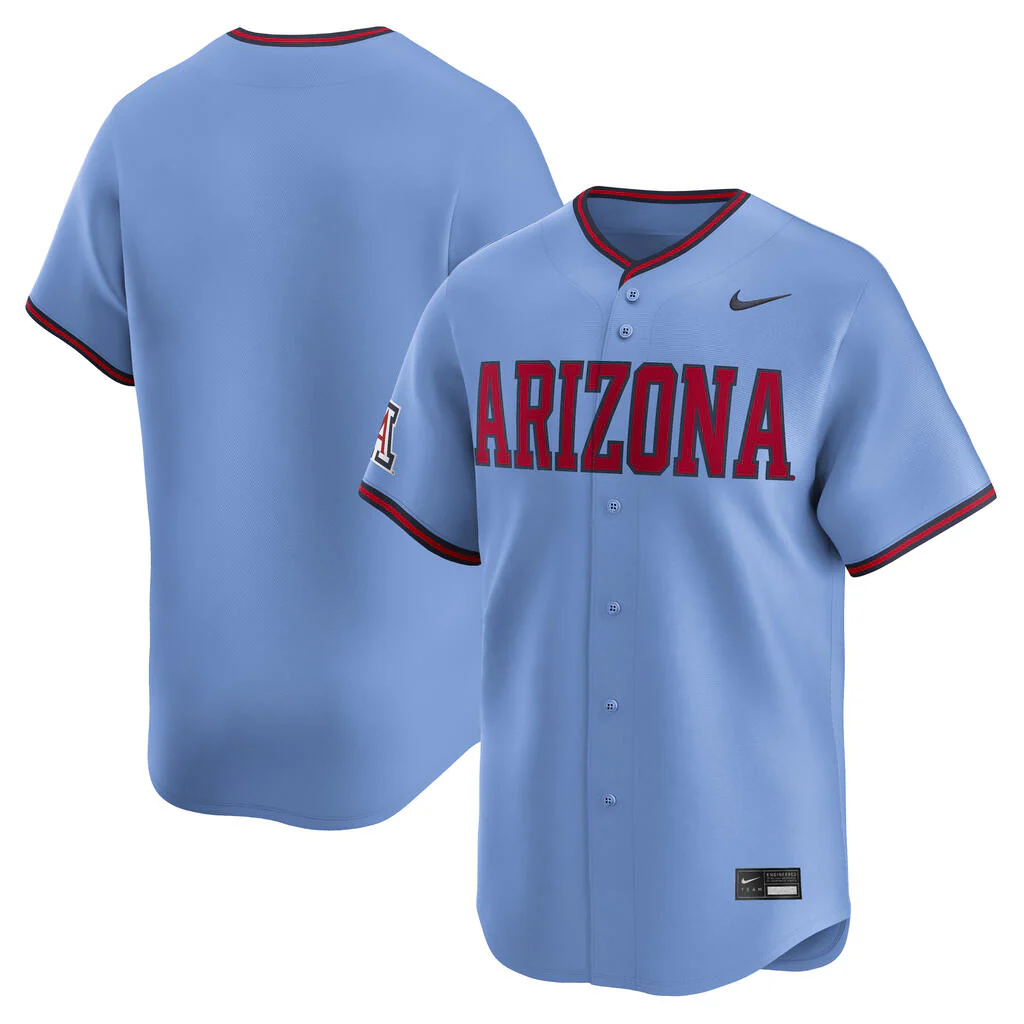 NCAA Arizona Wildcats Nike Baseball Jersey - Blue