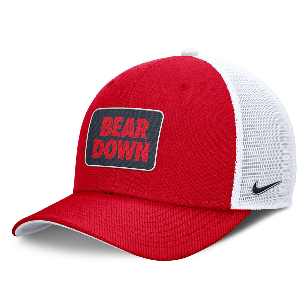 NCAA Arizona Wildcats Nike Bear Down Patch Trucker Adjustable Hat - Red
