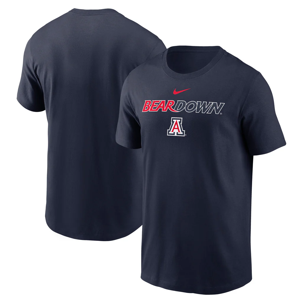 NCAA Arizona Wildcats Nike BearDown Bi-Blend T-Shirt - Navy