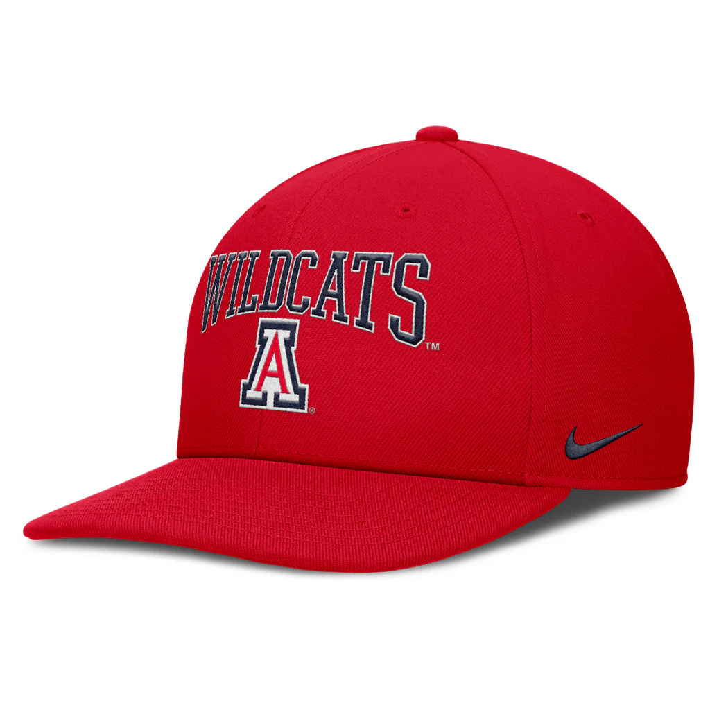 NCAA Arizona Wildcats Nike Big Wordmark Logo Snapback Hat - Red