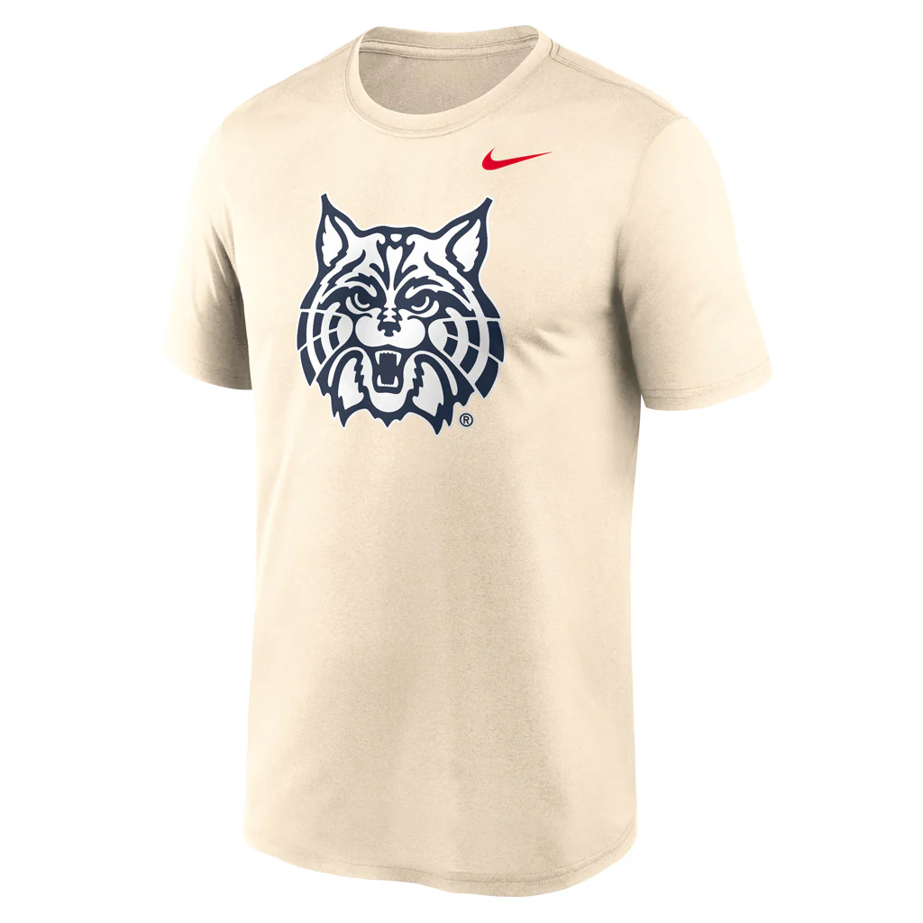 NCAA Arizona Wildcats Nike Cathead Logo Legend T-Shirt - Natural - Image 2