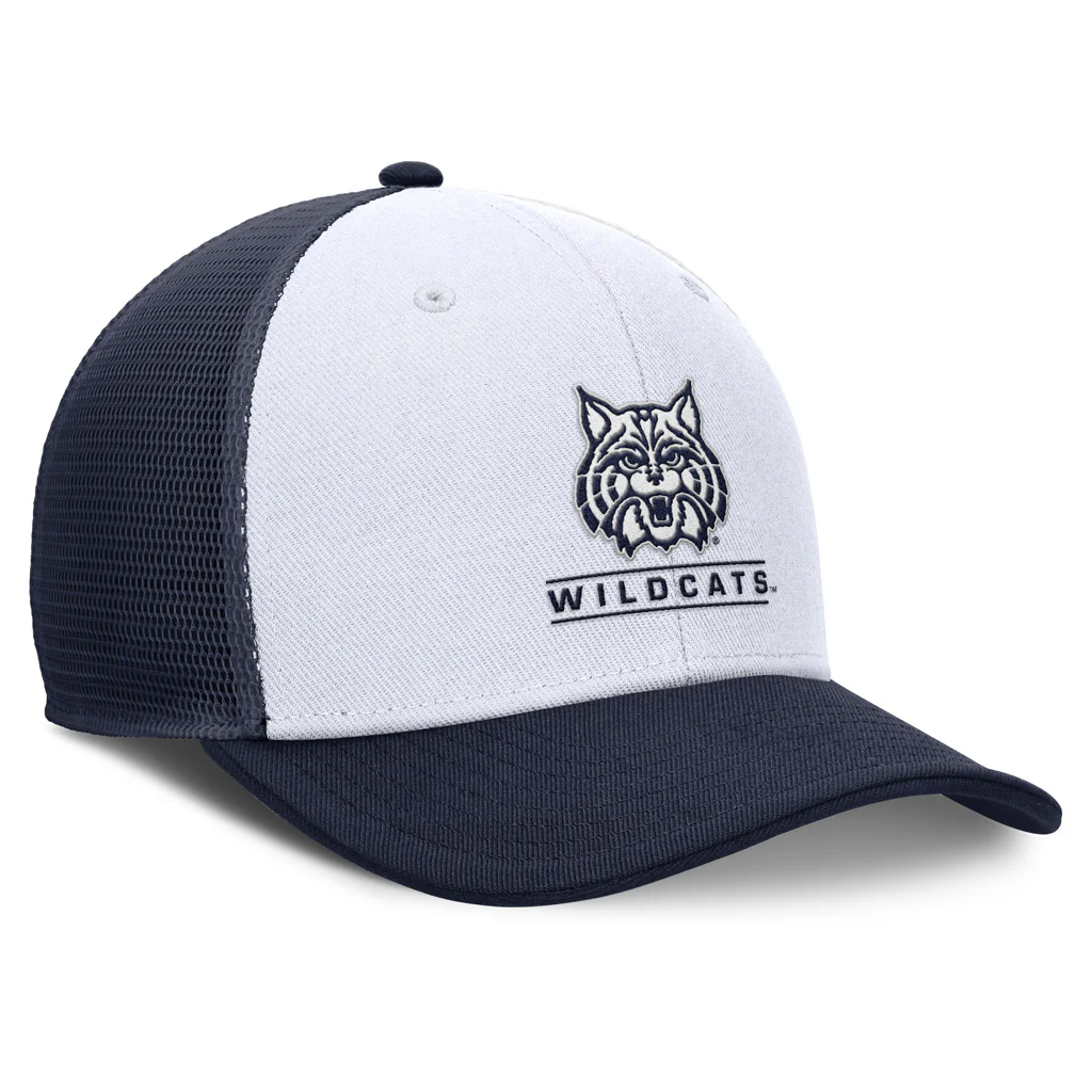 NCAA Arizona Wildcats Nike Cathead Wildcats Trucker Adjustable Hat - White - Image 2