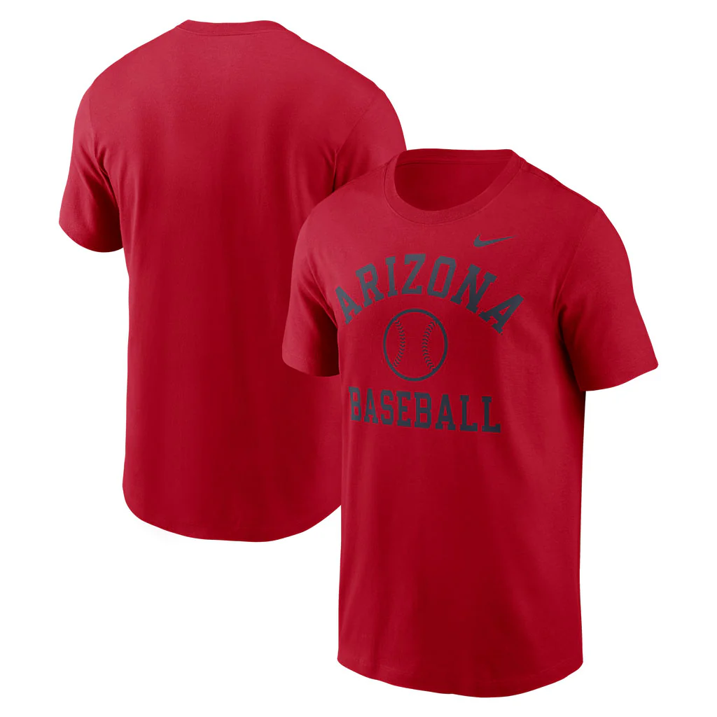 NCAA Arizona Wildcats Nike Cotton Baseball T-Shirt - Red