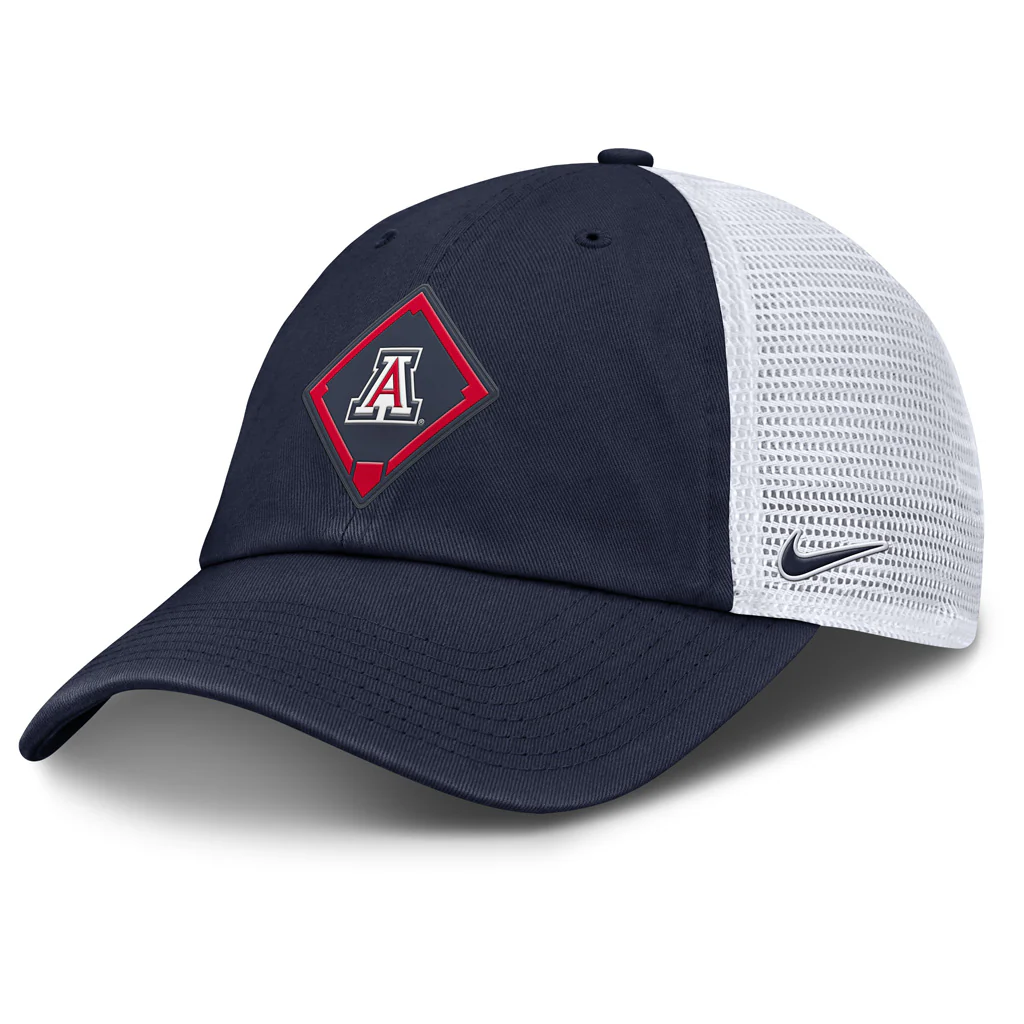 NCAA Arizona Wildcats Nike Diamond Patch Adjustable Slouch Trucker Hat - Navy