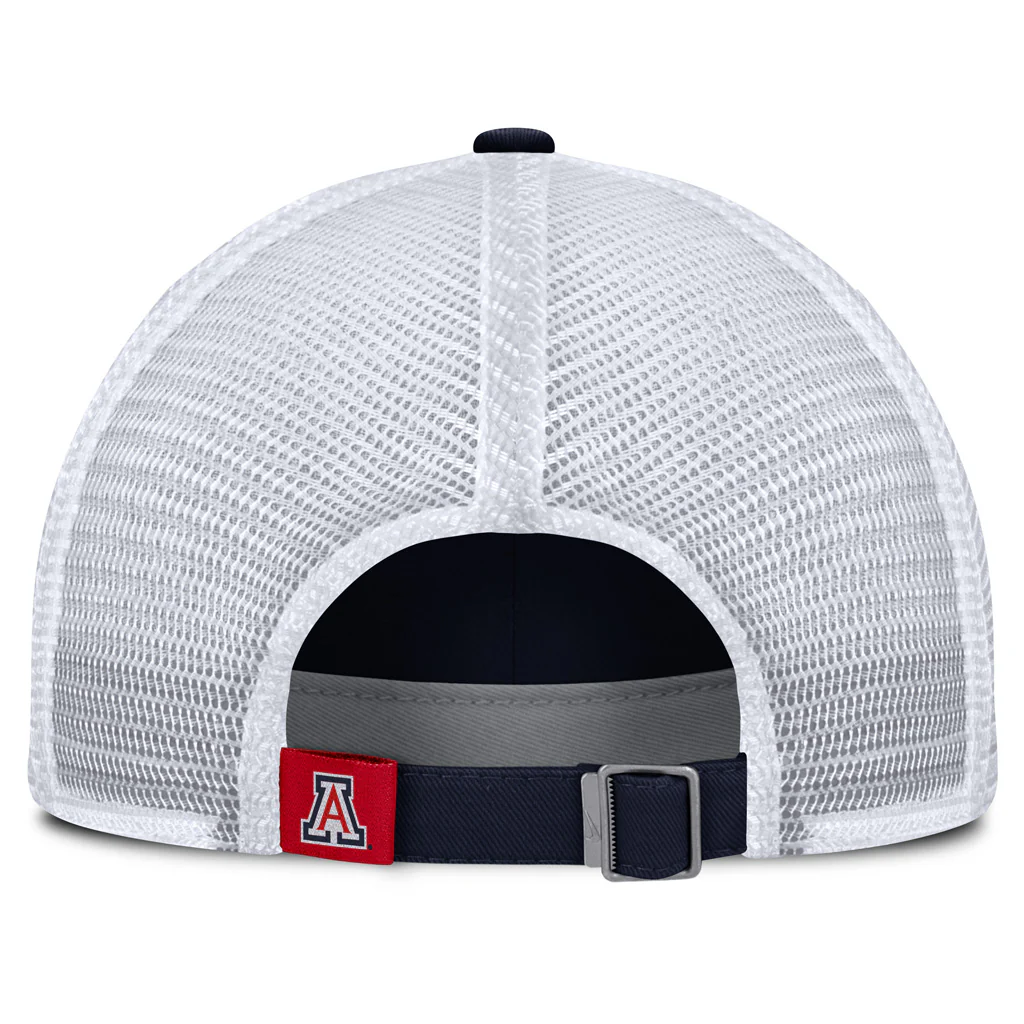 NCAA Arizona Wildcats Nike Diamond Patch Adjustable Slouch Trucker Hat - Navy - Image 4