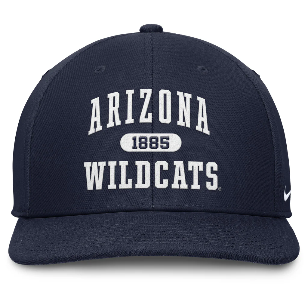NCAA Arizona Wildcats Nike Est. Wordmark Snapback Hat - Navy - Image 3