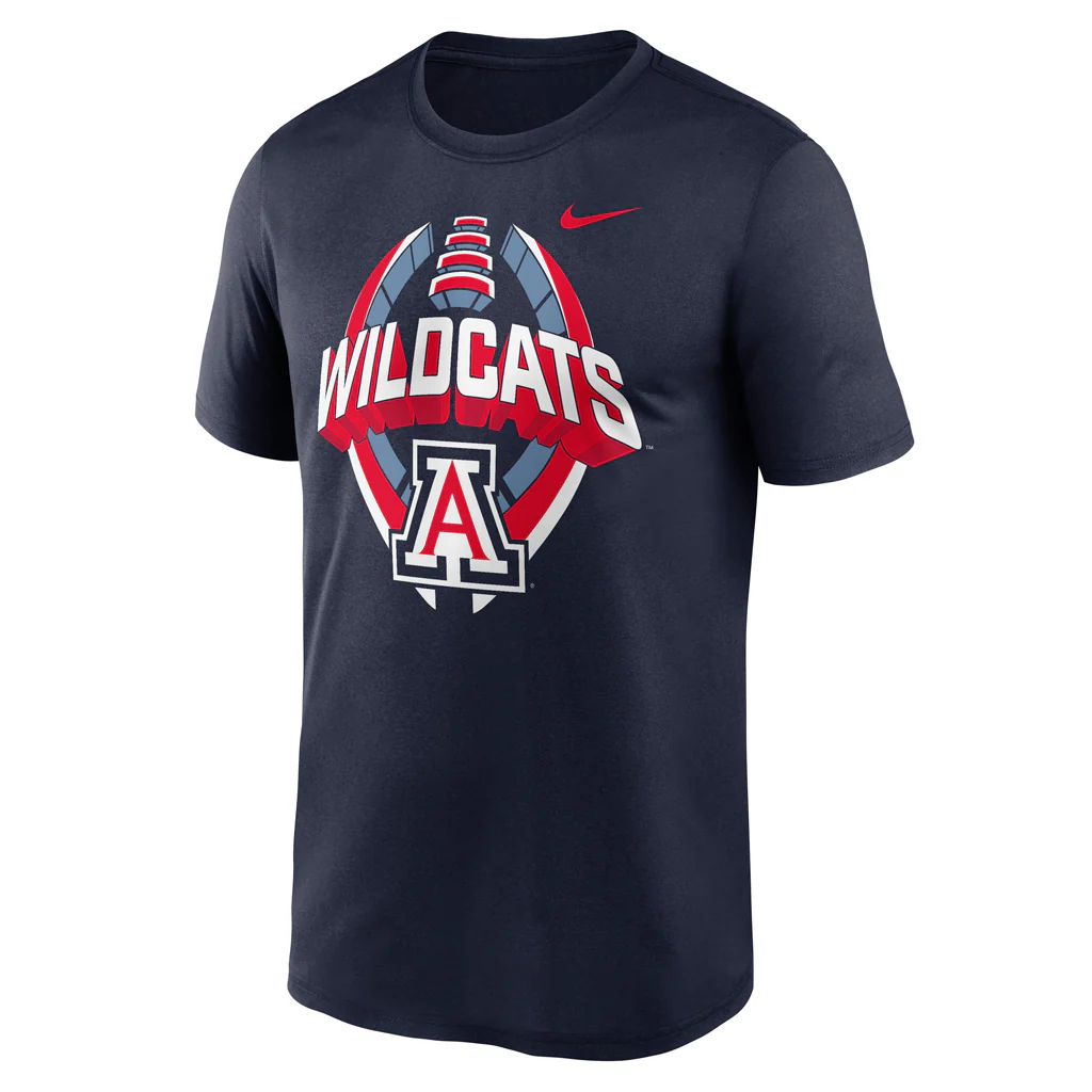 NCAA Arizona Wildcats Nike Football Icon Legend T-Shirt - Navy - Image 2