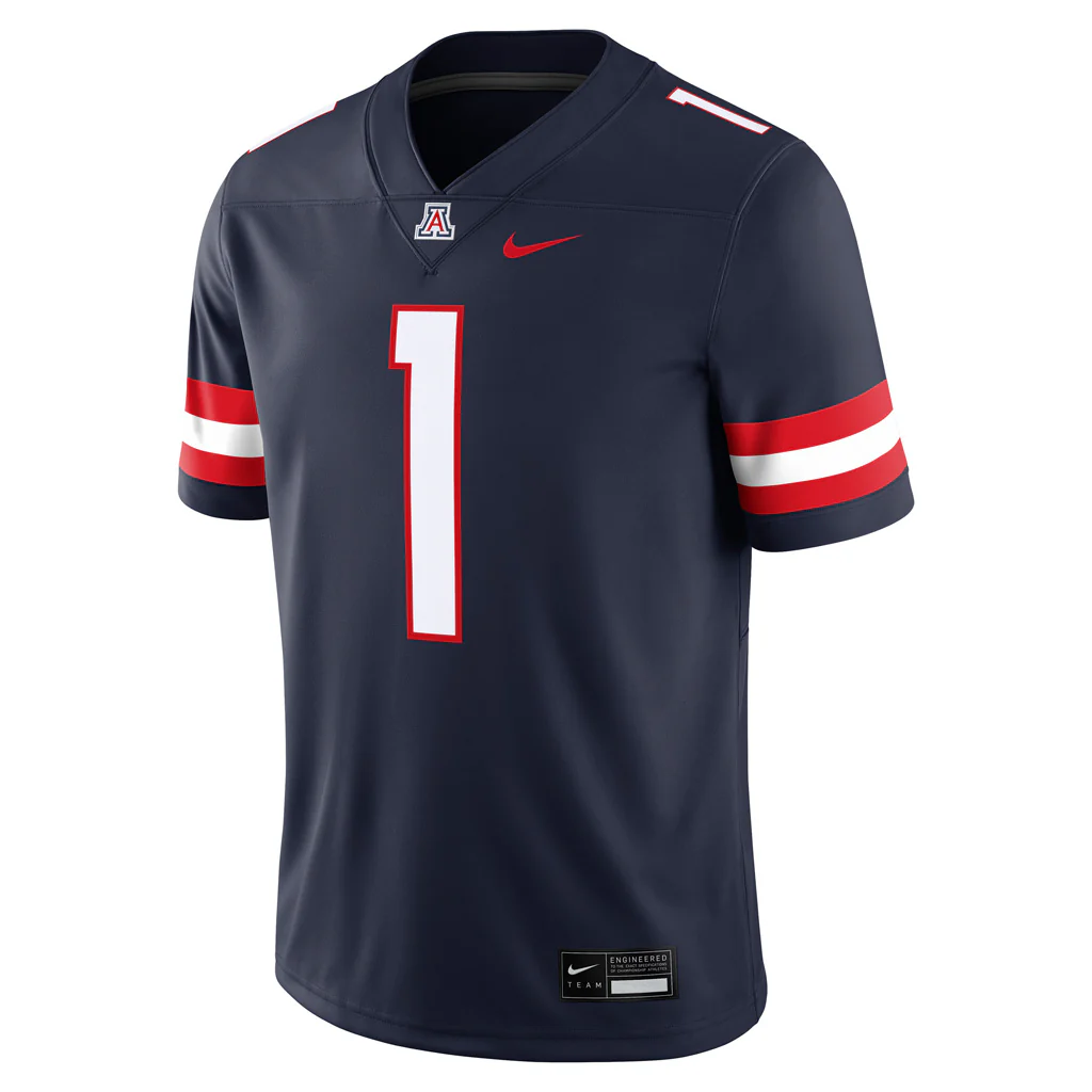 NCAA Arizona Wildcats Nike Home Football Jersey - Navy - Image 2