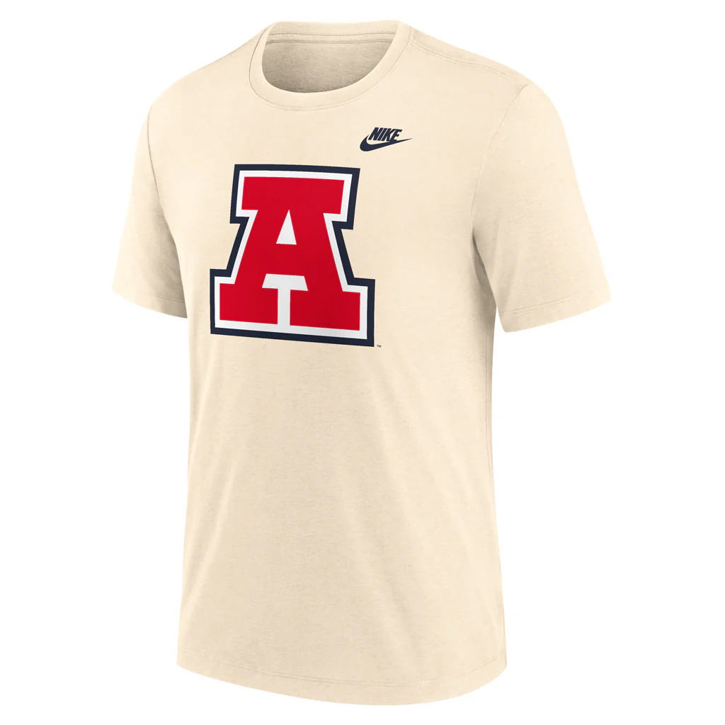 NCAA Arizona Wildcats Nike Legacy Logo Tri-blend T-Shirt - Image 2