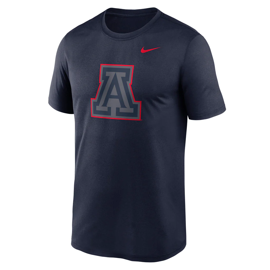 NCAA Arizona Wildcats Nike Legend Color Pop Logo T-Shirt - Navy - Image 2
