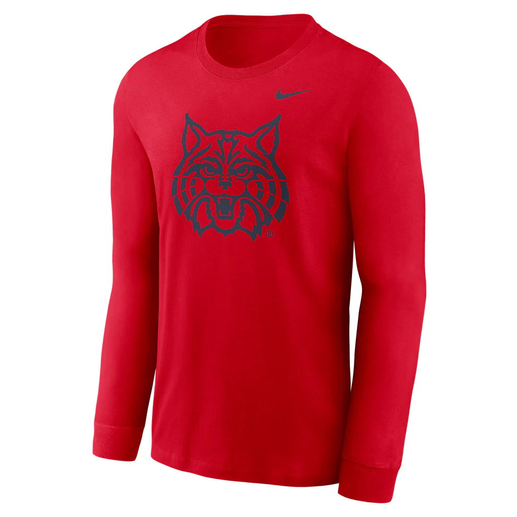 NCAA Arizona Wildcats Nike Mascot Essential Long Sleeve T-Shirt - Image 2