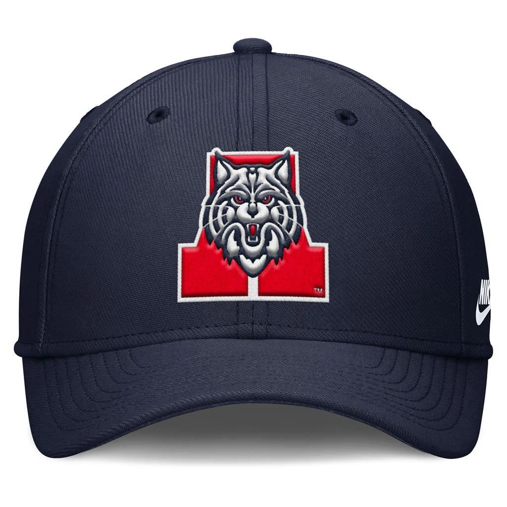 NCAA Arizona Wildcats Nike Overlap Logo Flex Hat - Navy - Image 2