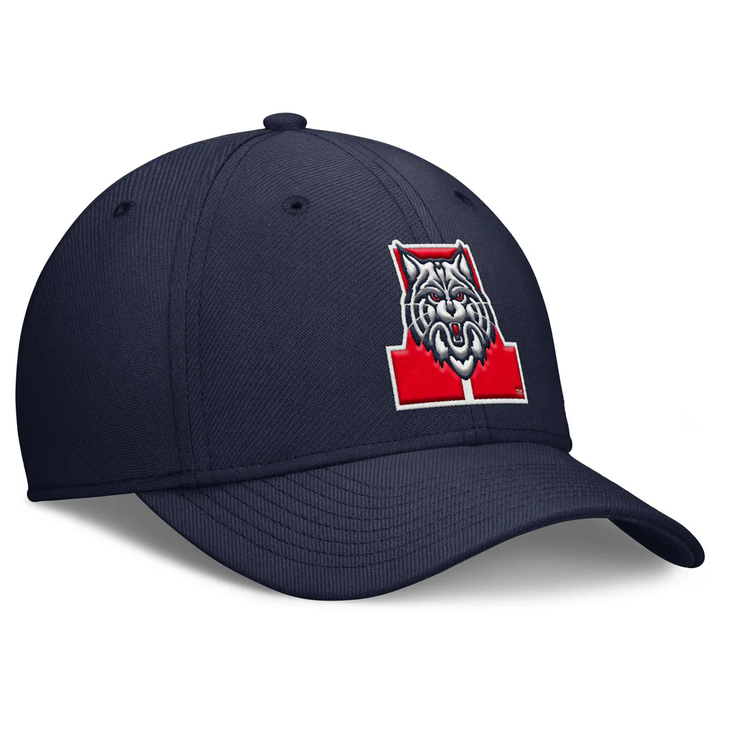 NCAA Arizona Wildcats Nike Overlap Logo Flex Hat - Navy - Image 3