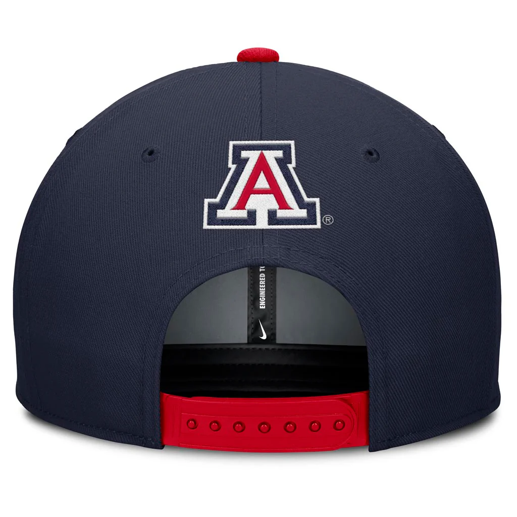 NCAA Arizona Wildcats Nike Patch Gameday Snapback Hat - Navy - Image 4