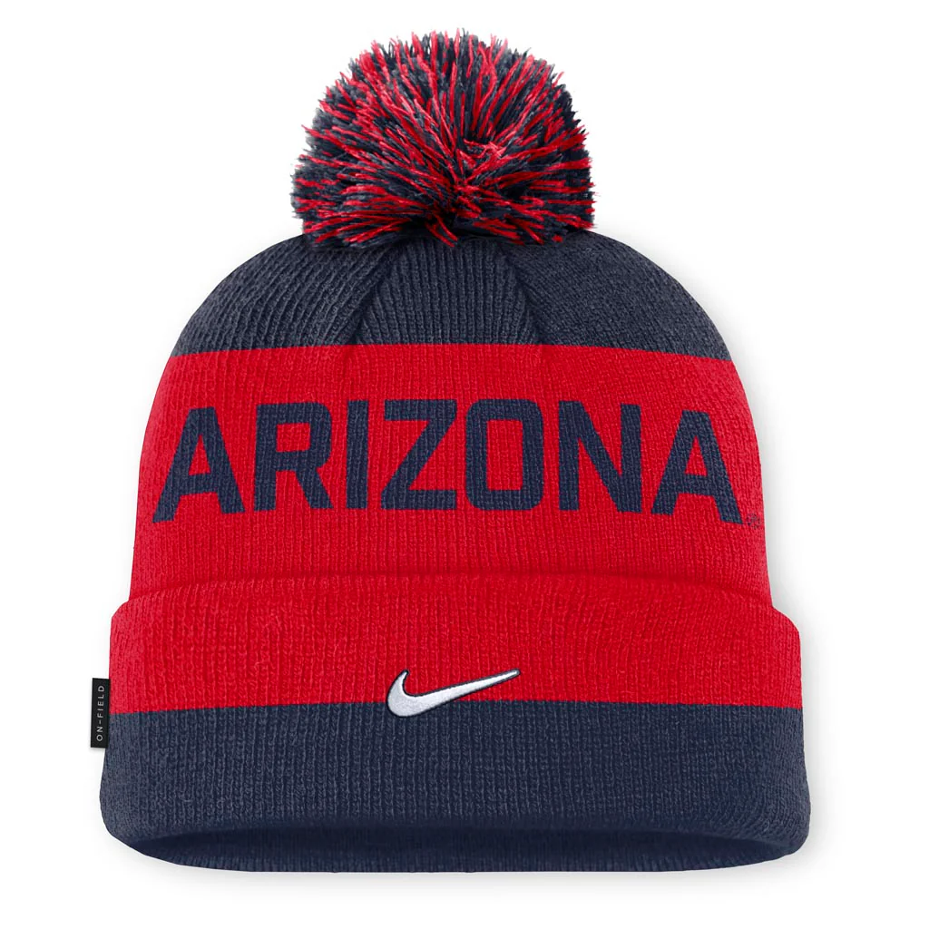 NCAA Arizona Wildcats Nike Peak Gameday Pom Knit Hat - Navy - Image 2