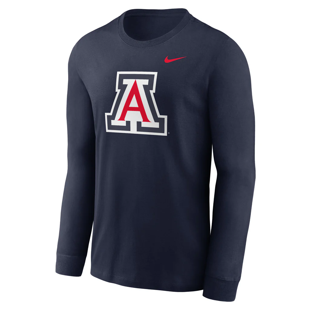 NCAA Arizona Wildcats Nike Primary Essential Long Sleeve T-Shirt - Image 2