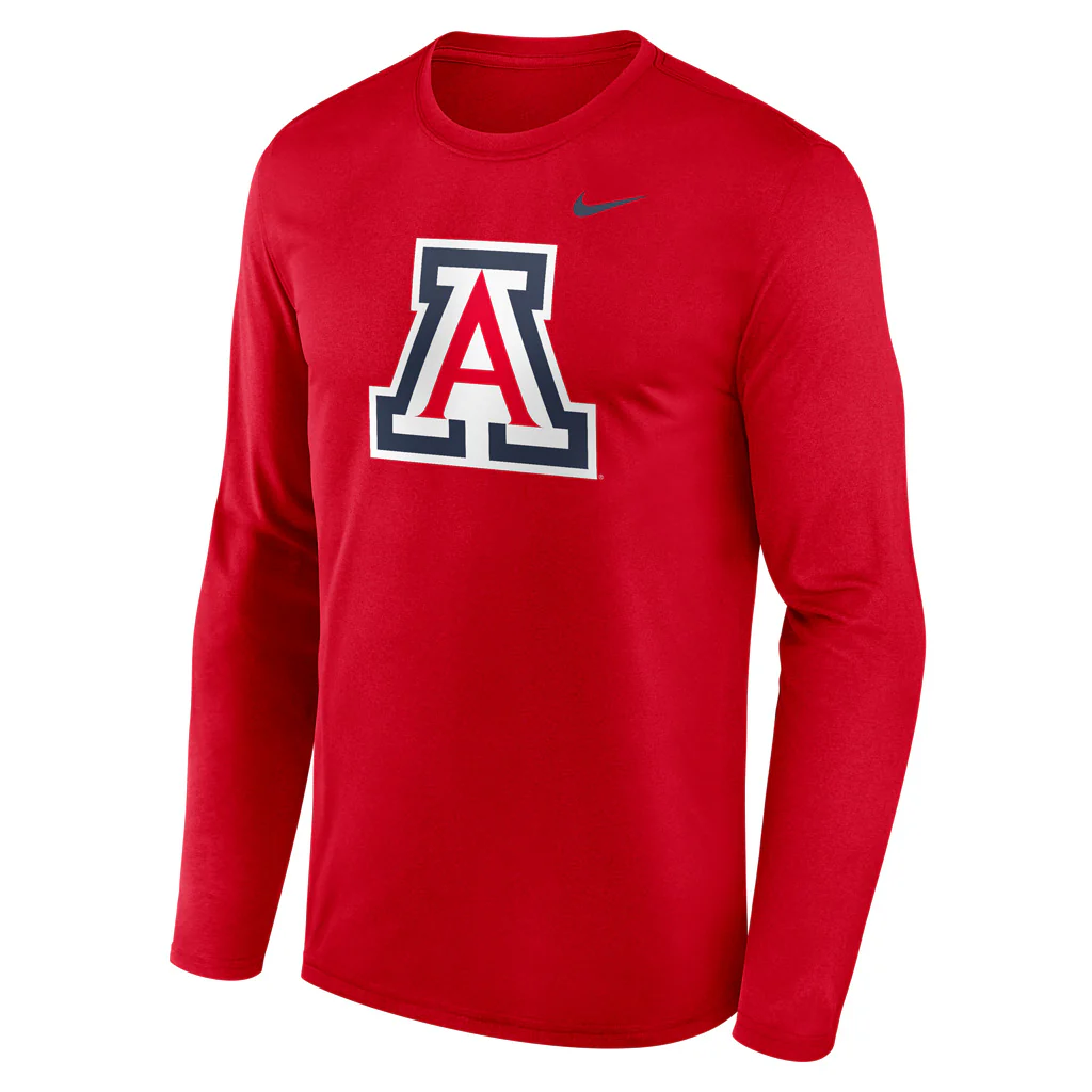 NCAA Arizona Wildcats Nike Primary Legend Long Sleeve T-Shirt - Image 2