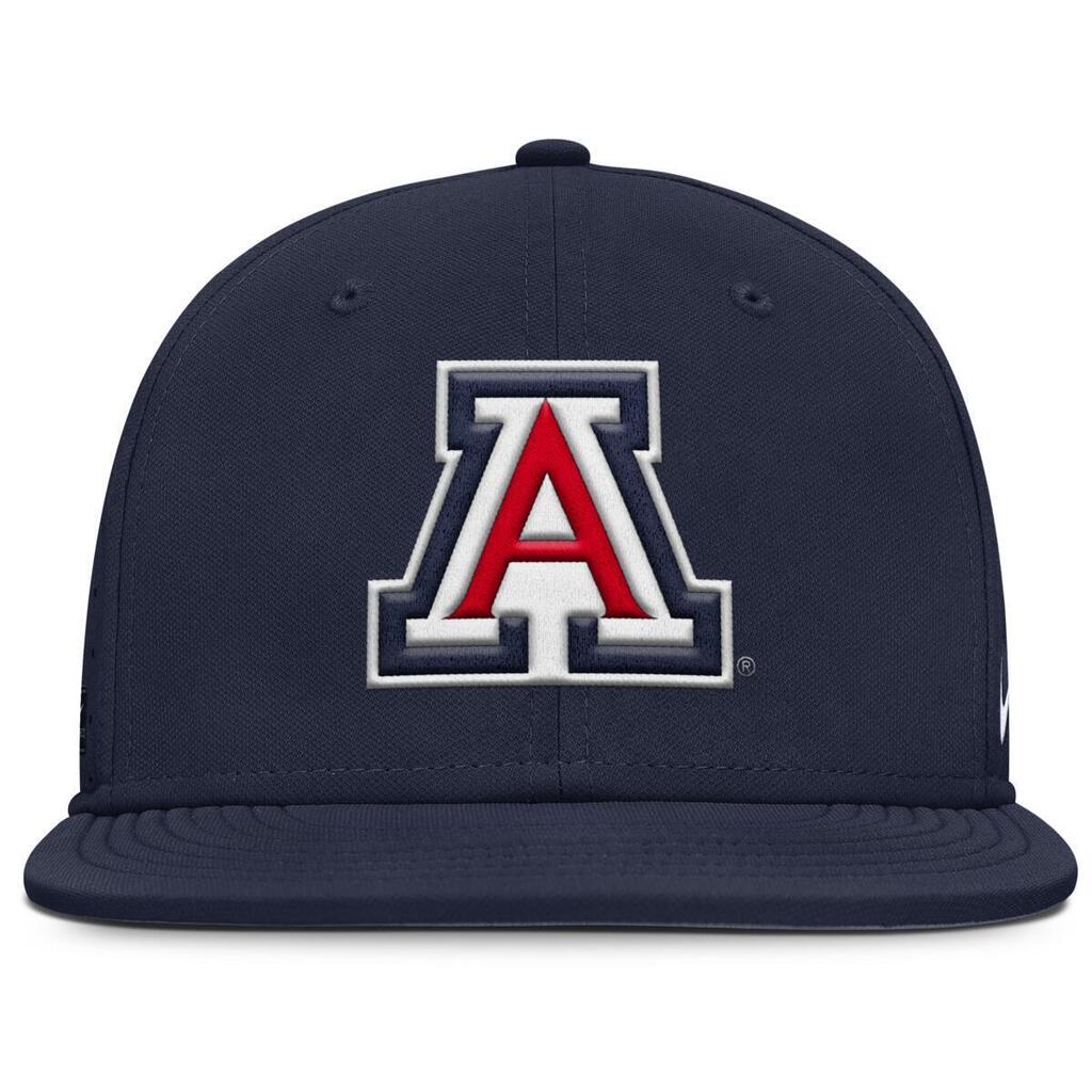 NCAA Arizona Wildcats Nike Primary Logo Aerobill Fitted Hat - Navy - Image 2