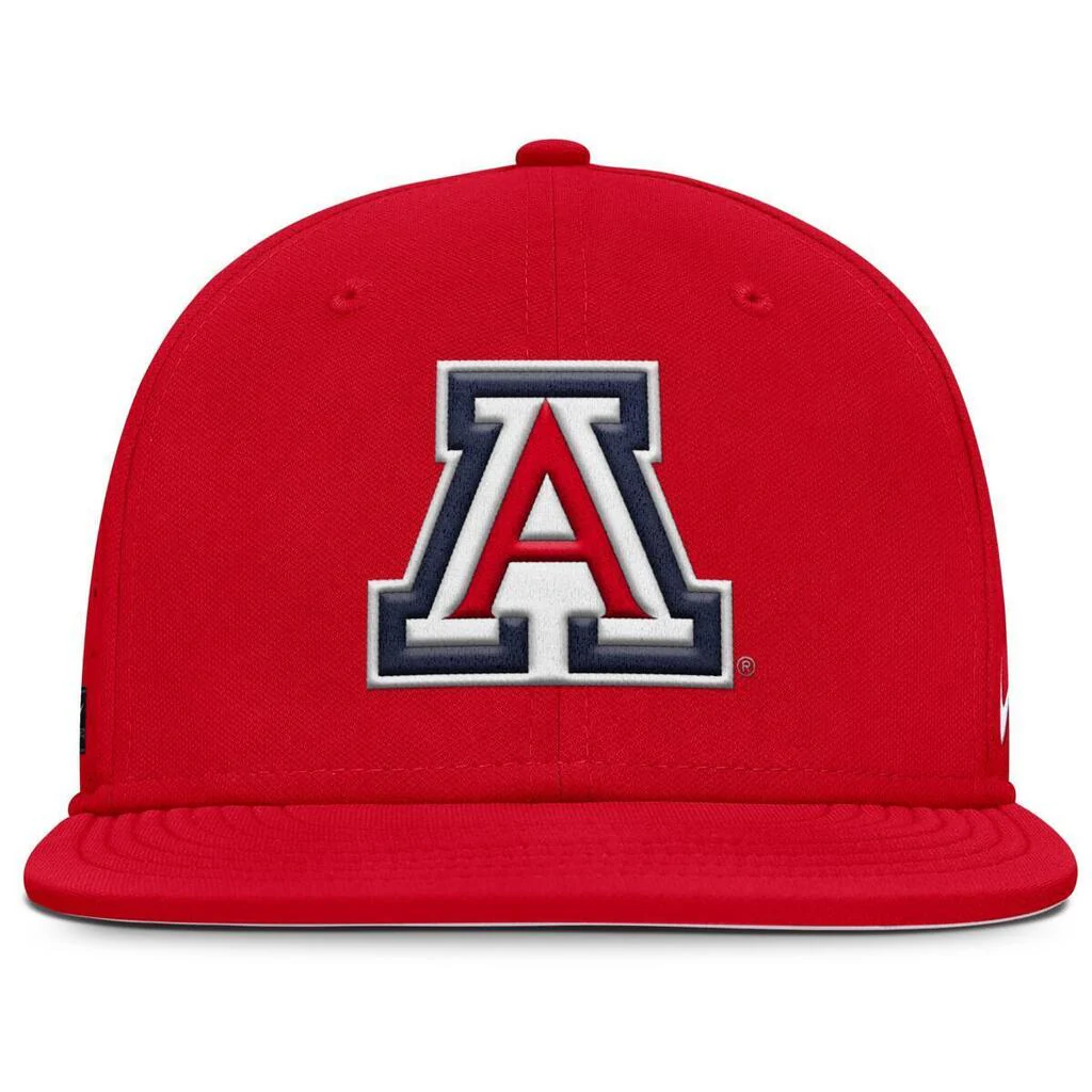 NCAA Arizona Wildcats Nike Primary Logo Aerobill Fitted Hat - Red - Image 2