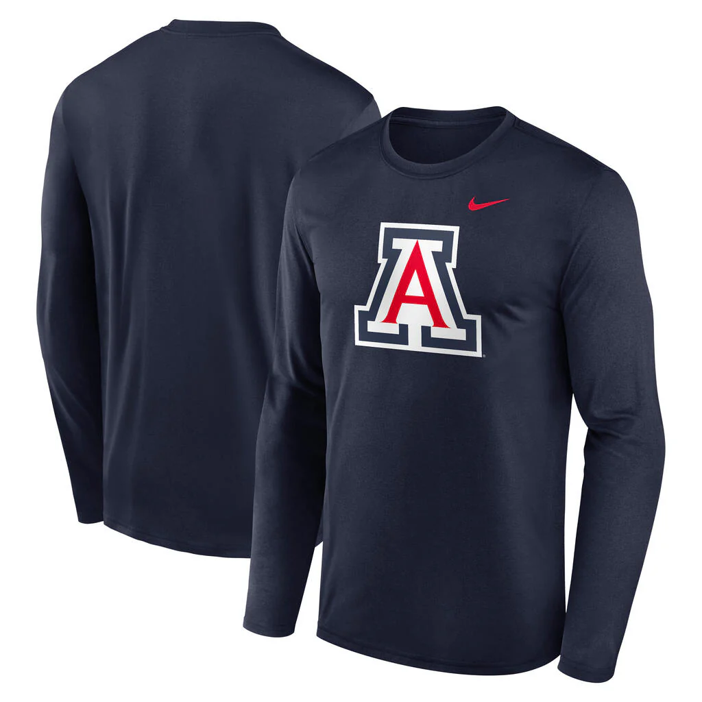 NCAA Arizona Wildcats Nike Primary Logo Legend Long Sleeve T-Shirt - Navy