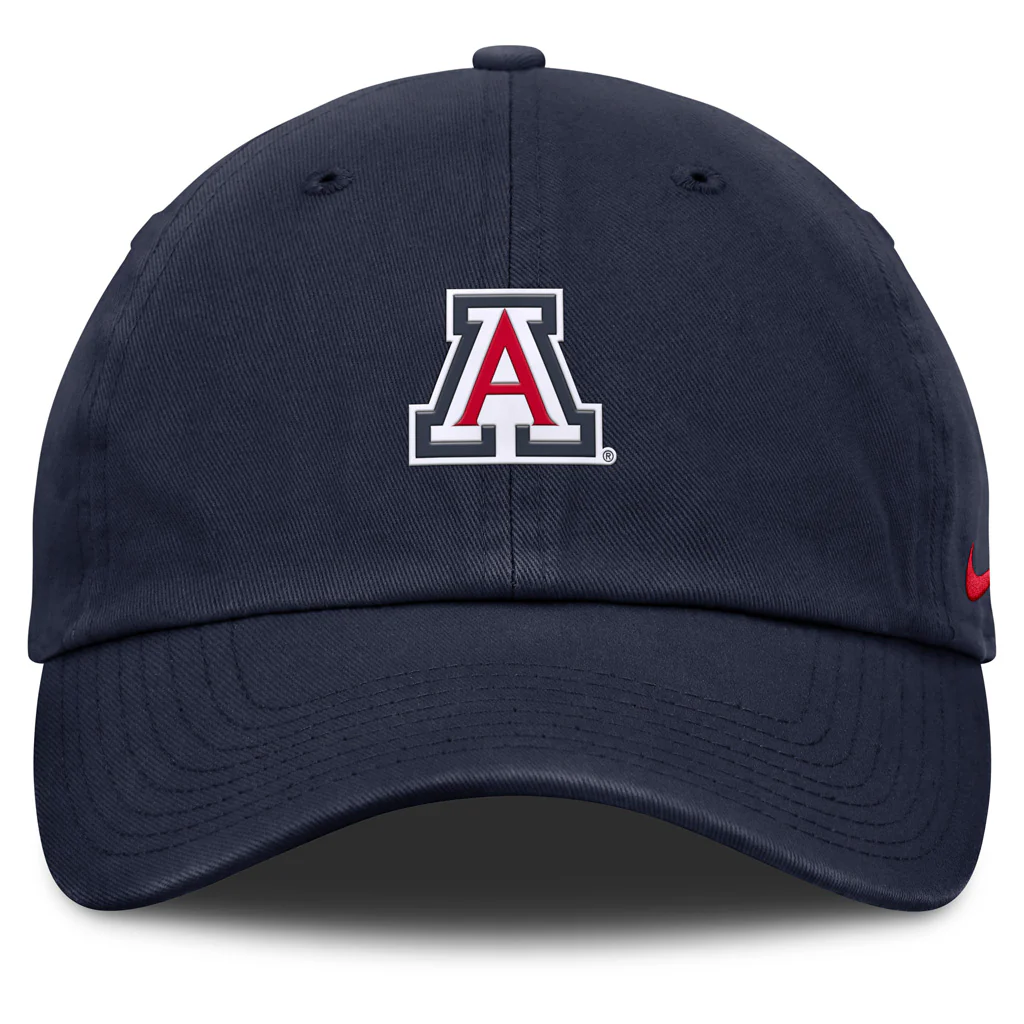 NCAA Arizona Wildcats Nike Primary Logo Primetime Slouch Adjustable Hat - Navy - Image 2