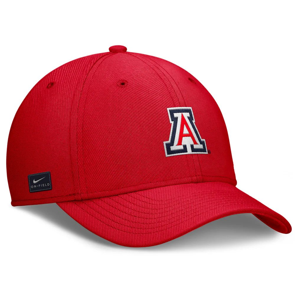 NCAA Arizona Wildcats Nike Primary Logo Swooshflex Fit Hat - Red - Image 3