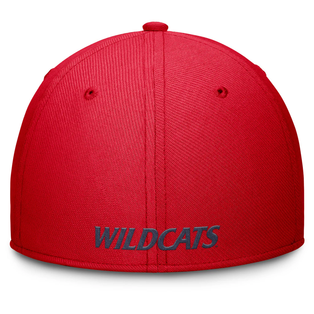 NCAA Arizona Wildcats Nike Primary Logo Swooshflex Fit Hat - Red - Image 4