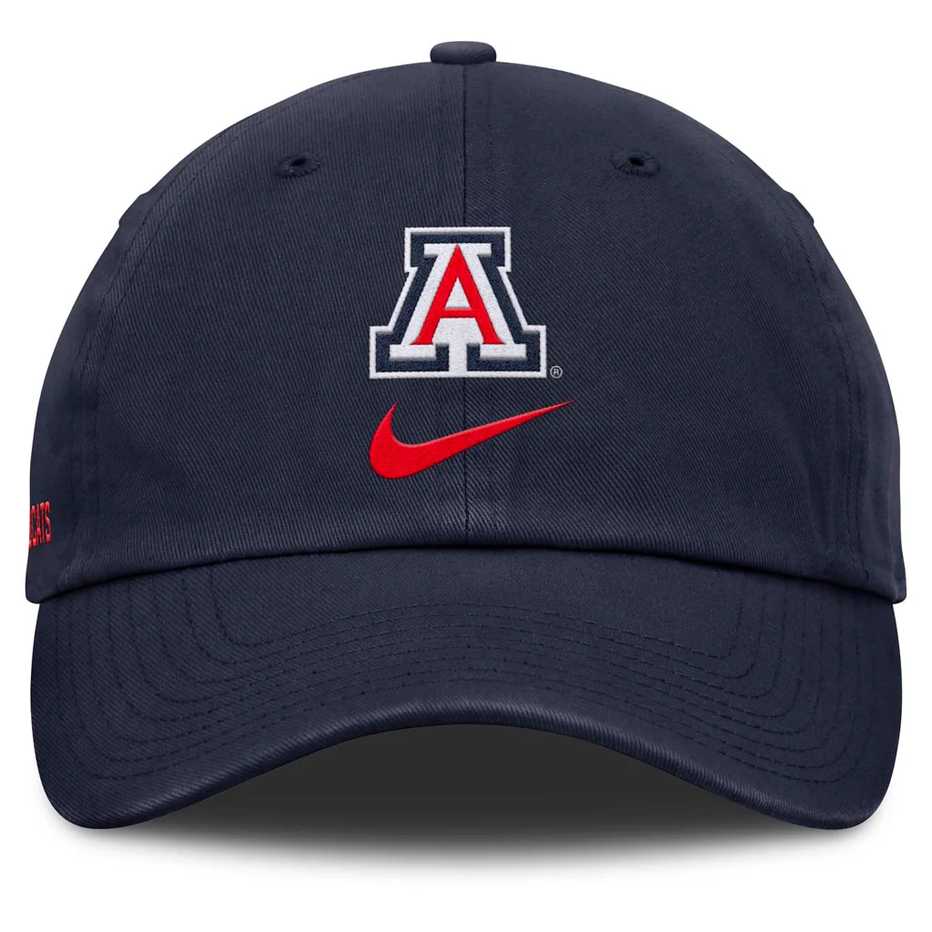 NCAA Arizona Wildcats Nike Primary Swoosh Slouch Adjustable Hat - Navy - Image 3